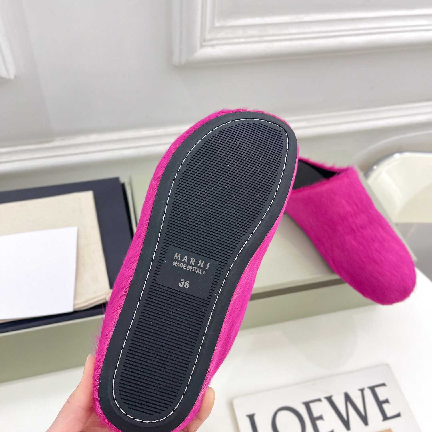 Marni Fussbett Slip-On Flat Mules - 