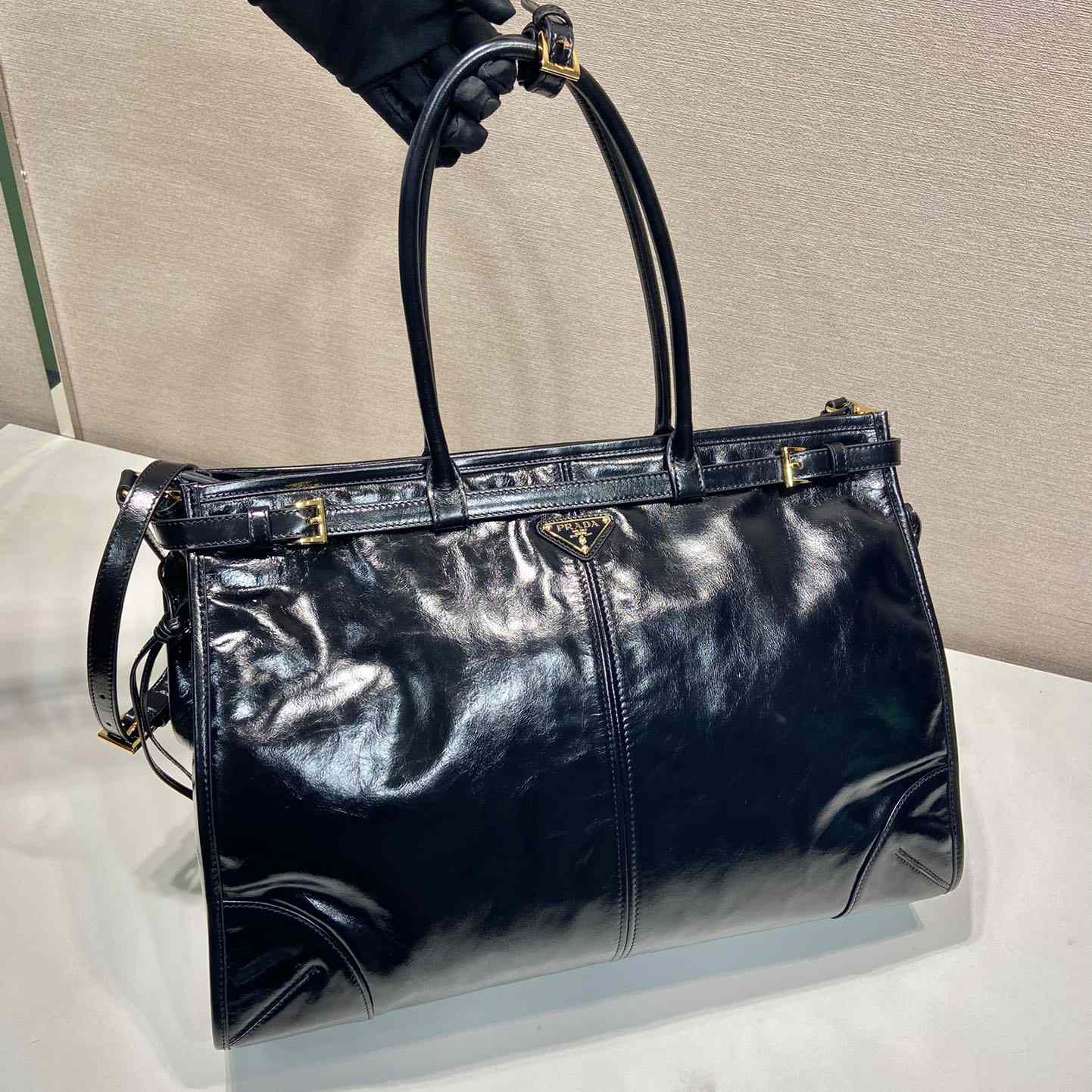 Prada Large Leather Handbag - 