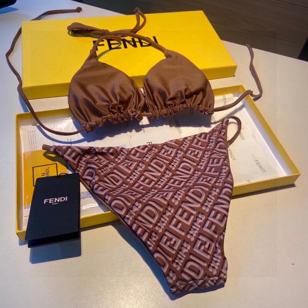 Fendi Logo Two-Pieces Bikini - 