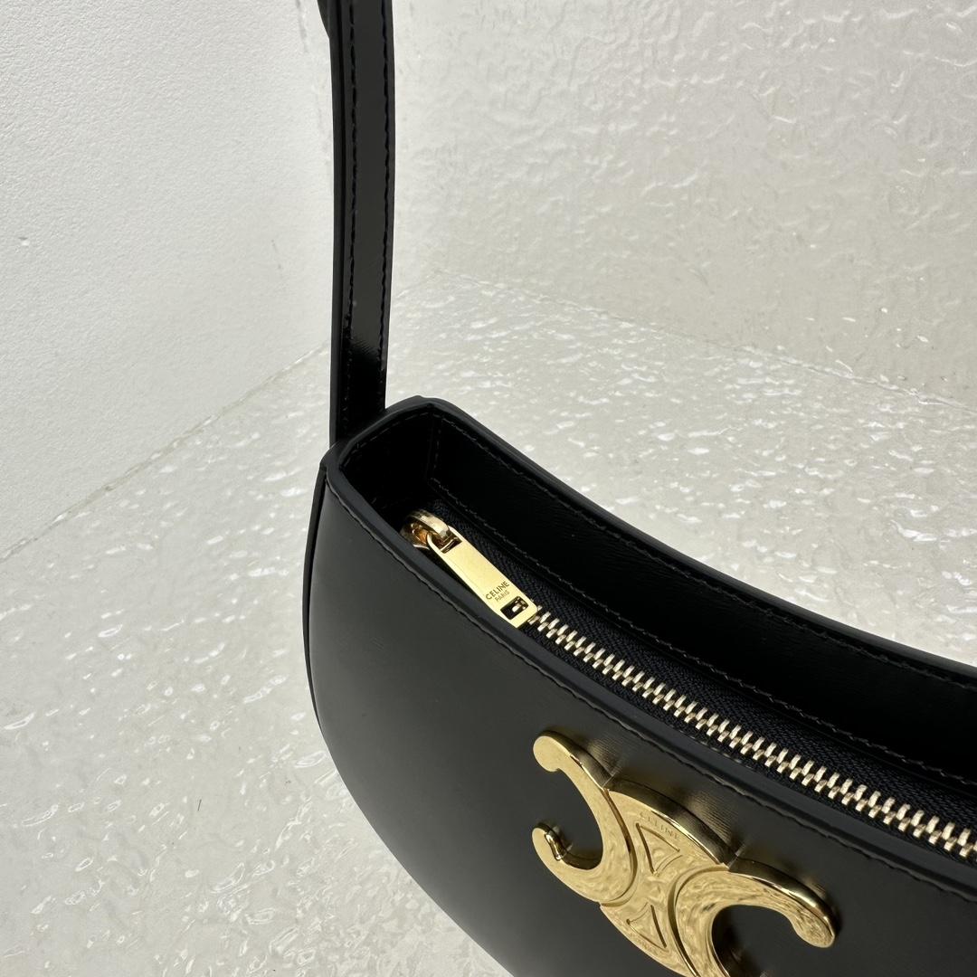 Celine Medium Tilly Bag In Shiny Calfskin - 