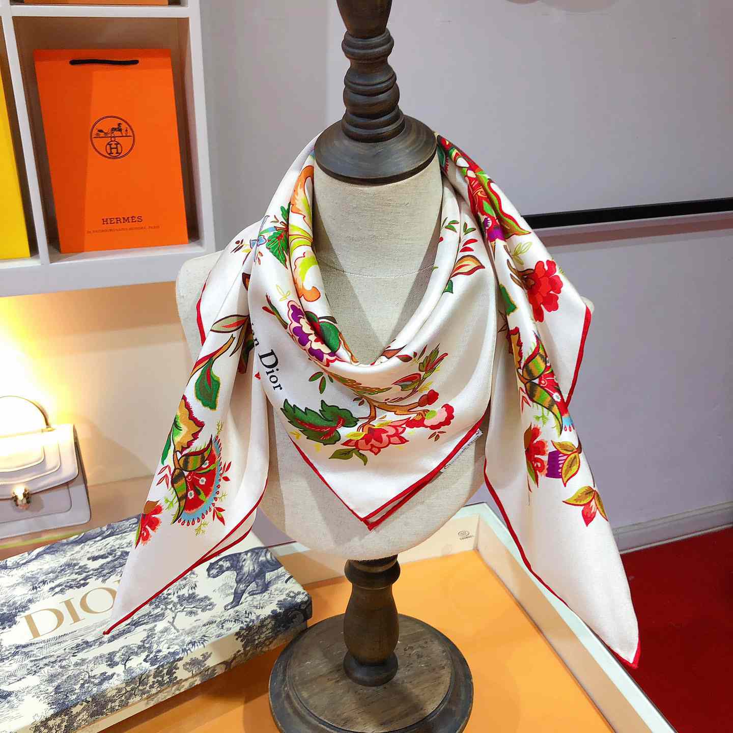Dior Albero Della  Vita 90 Square Scarf  - 