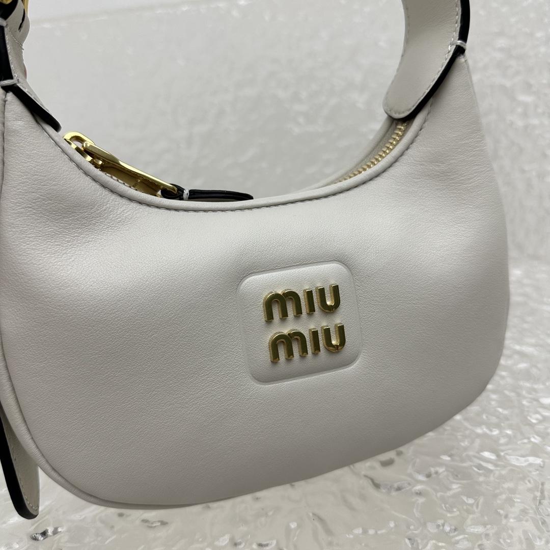 Miu Miu Leather Hobo Bag - 
