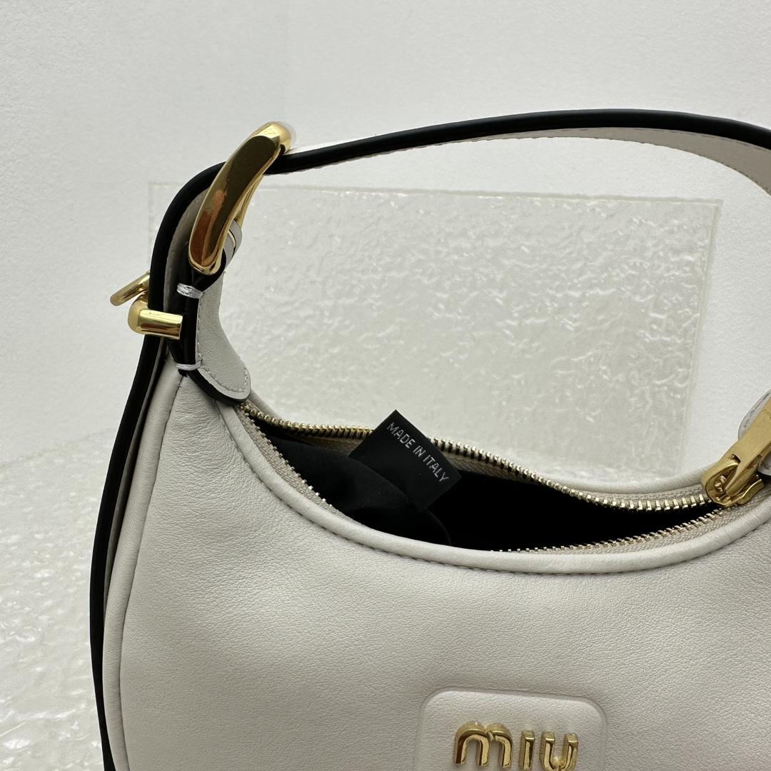 Miu Miu Leather Hobo Bag - 