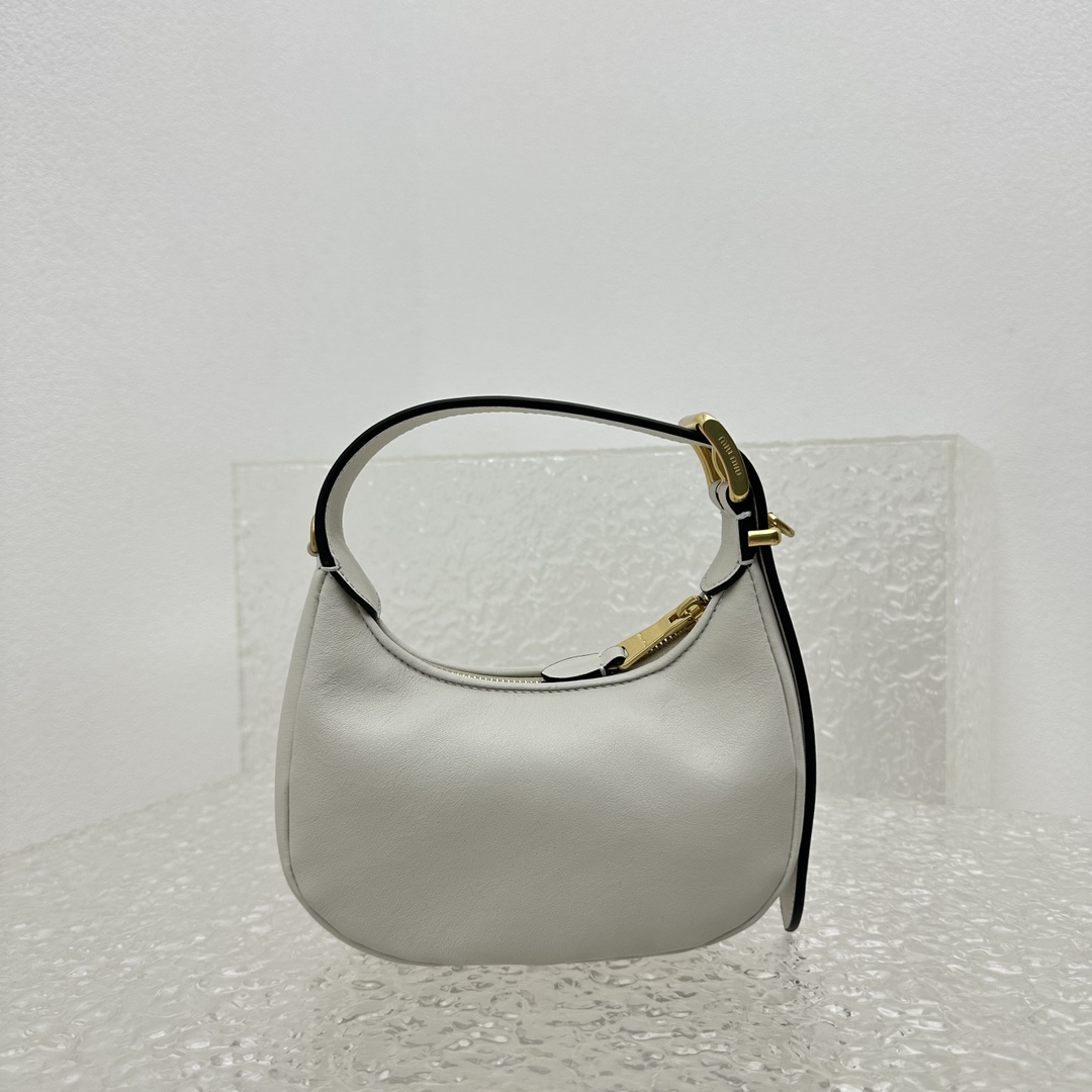 Miu Miu Leather Hobo Bag - 