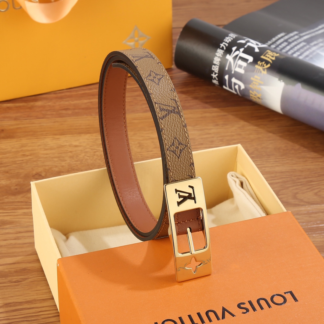 Louis Vuitton LV Duo 18MM Reversible Belt    M8369W - 