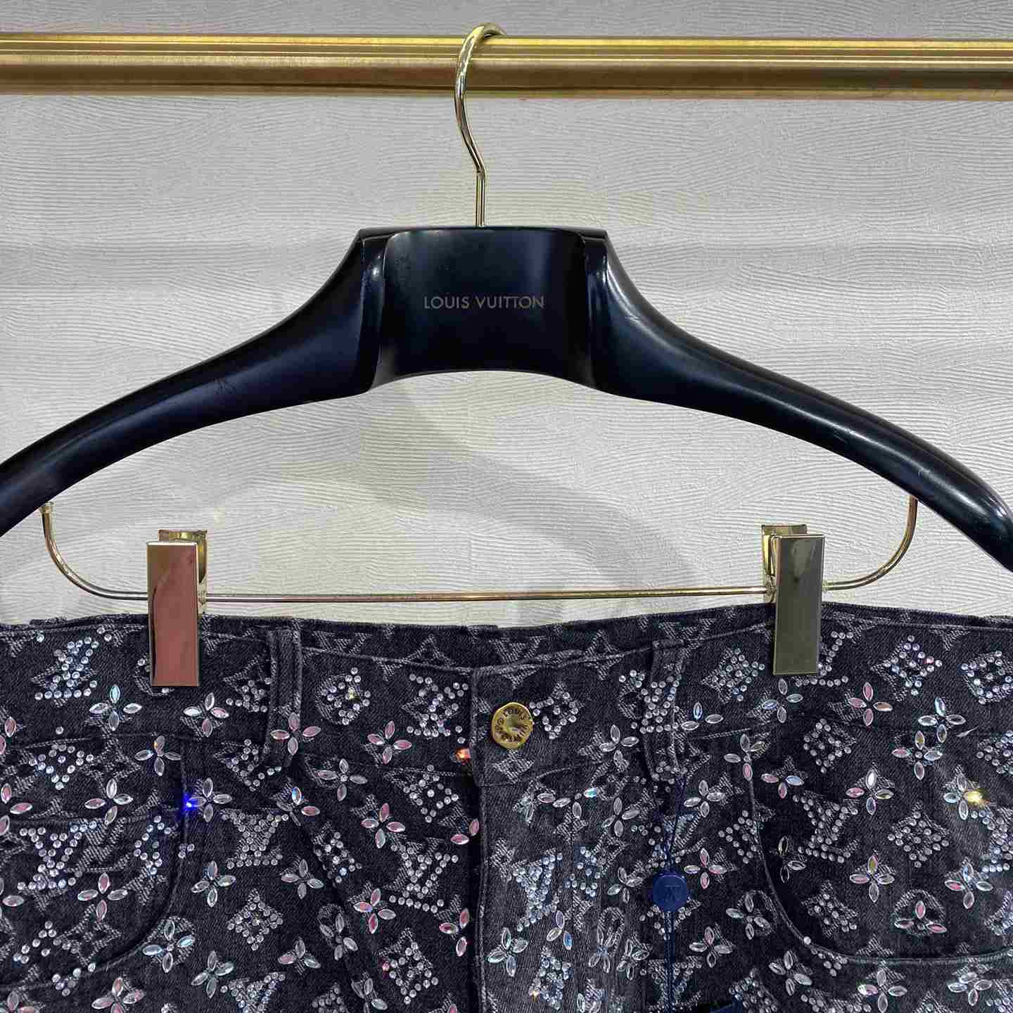 Louis Vuitton Embroidered Monogram Baggy Denim Pants   1ABY8N - 