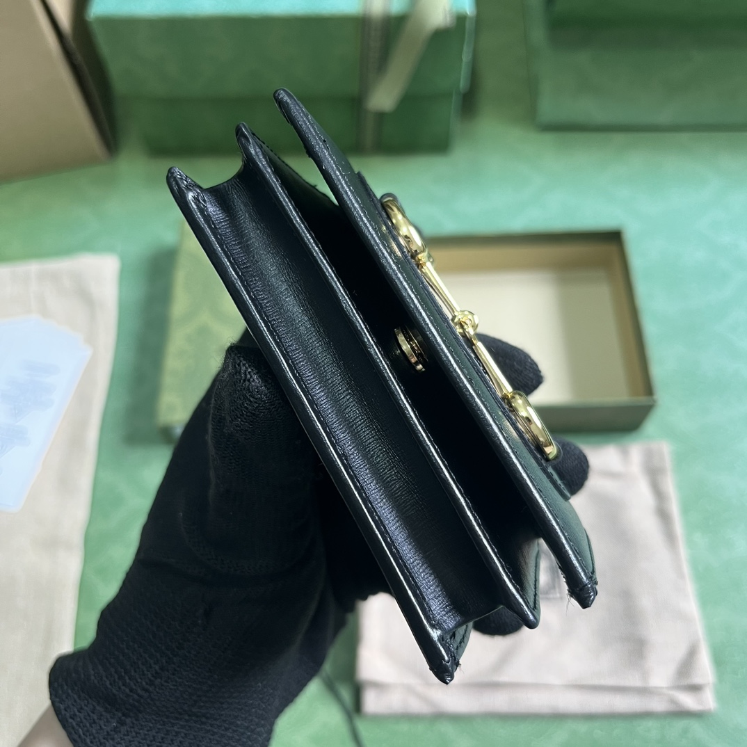 Gucci Horsebit 1955 Card Case Wallet - 
