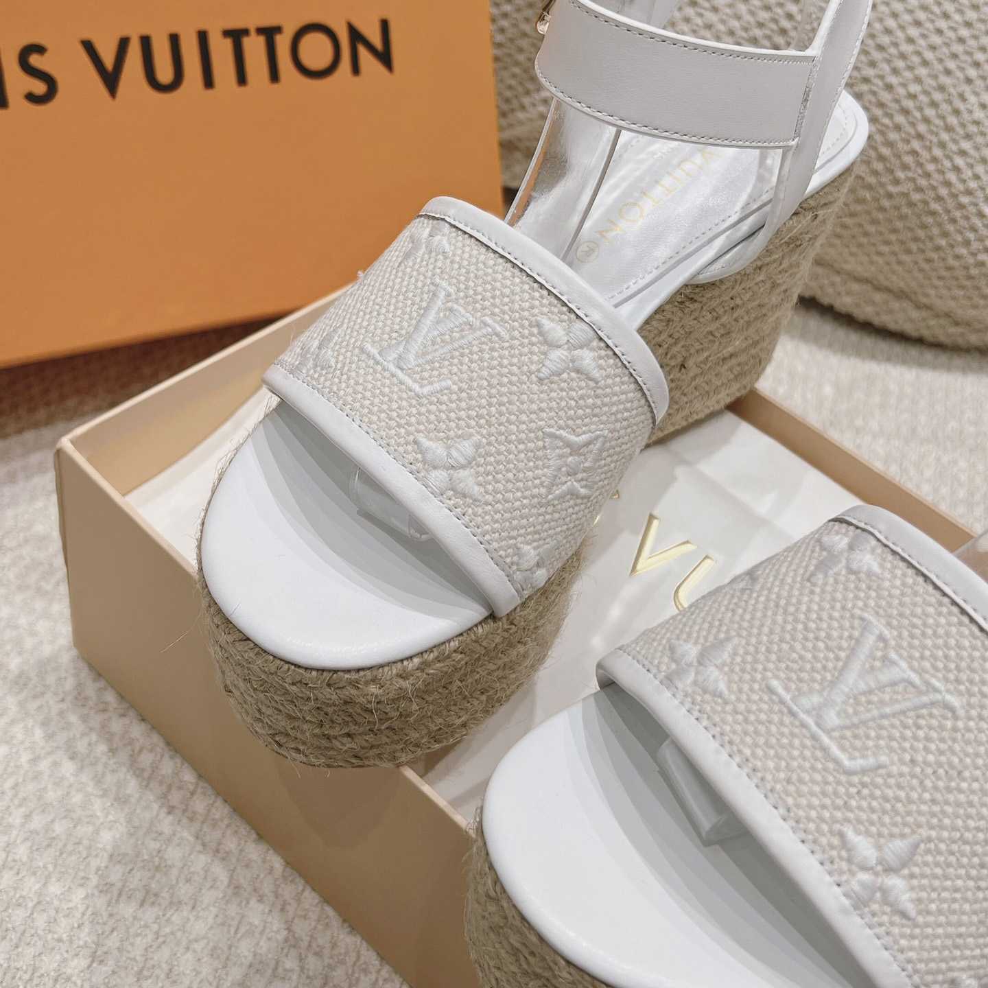 Louis Vuitton Starboard Wedge Sandal   - 