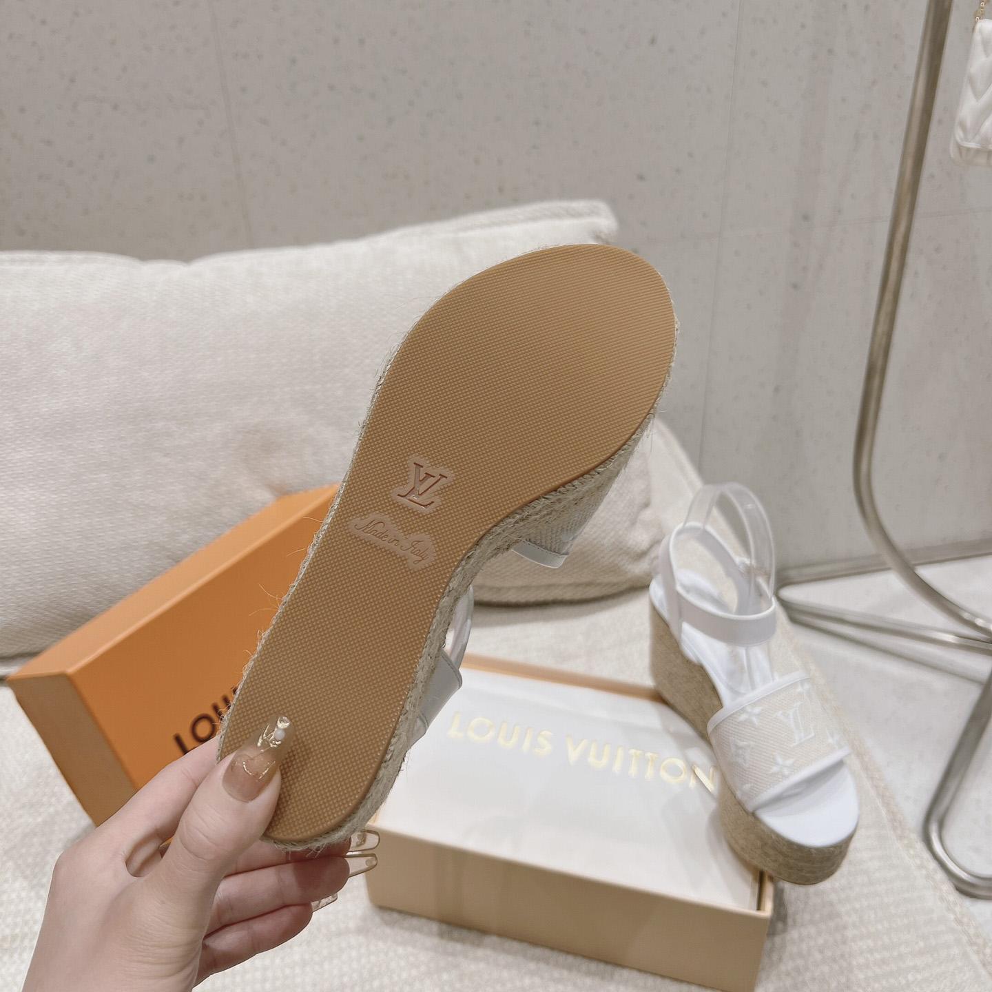 Louis Vuitton Starboard Wedge Sandal   - 