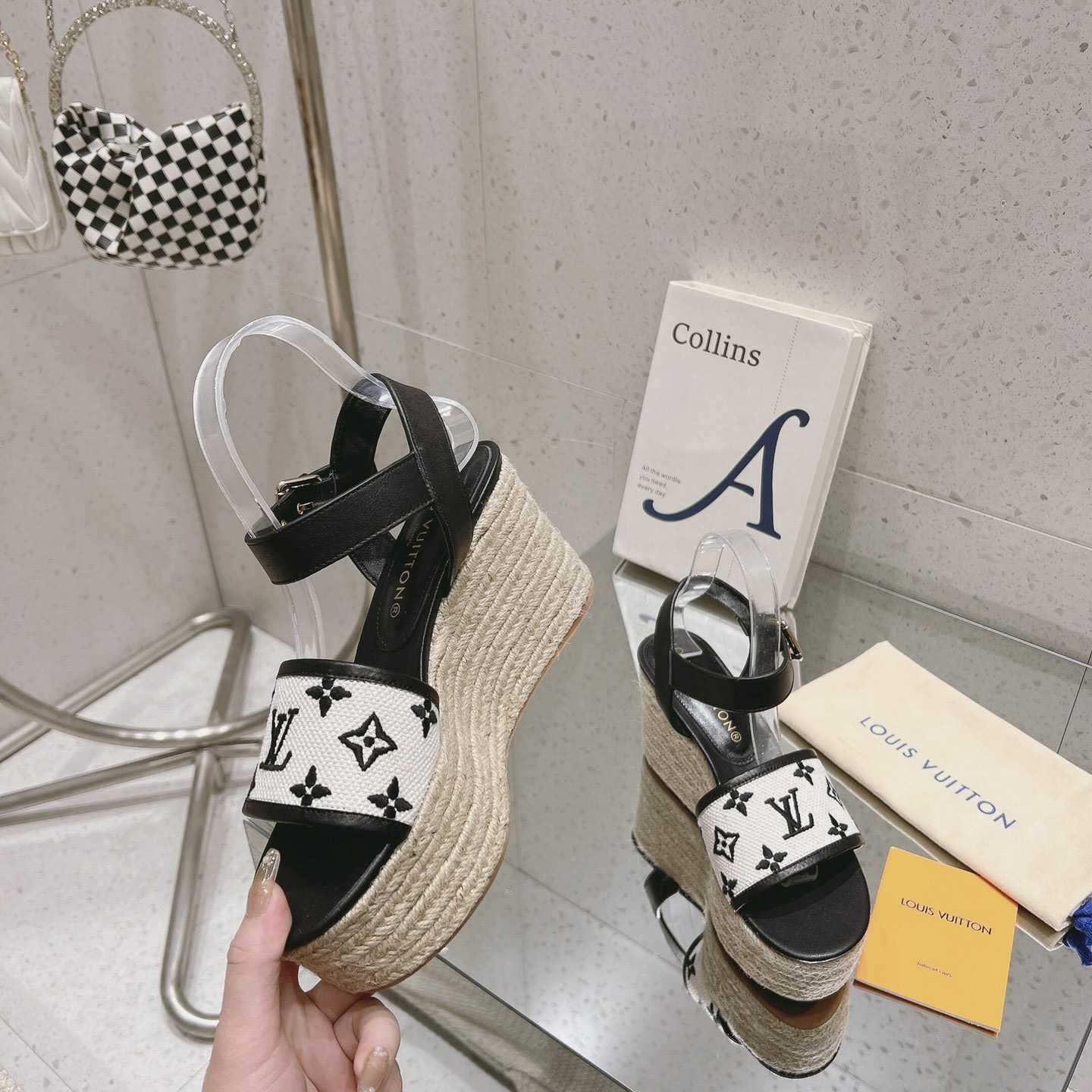 Louis Vuitton Starboard Wedge Sandal   - 