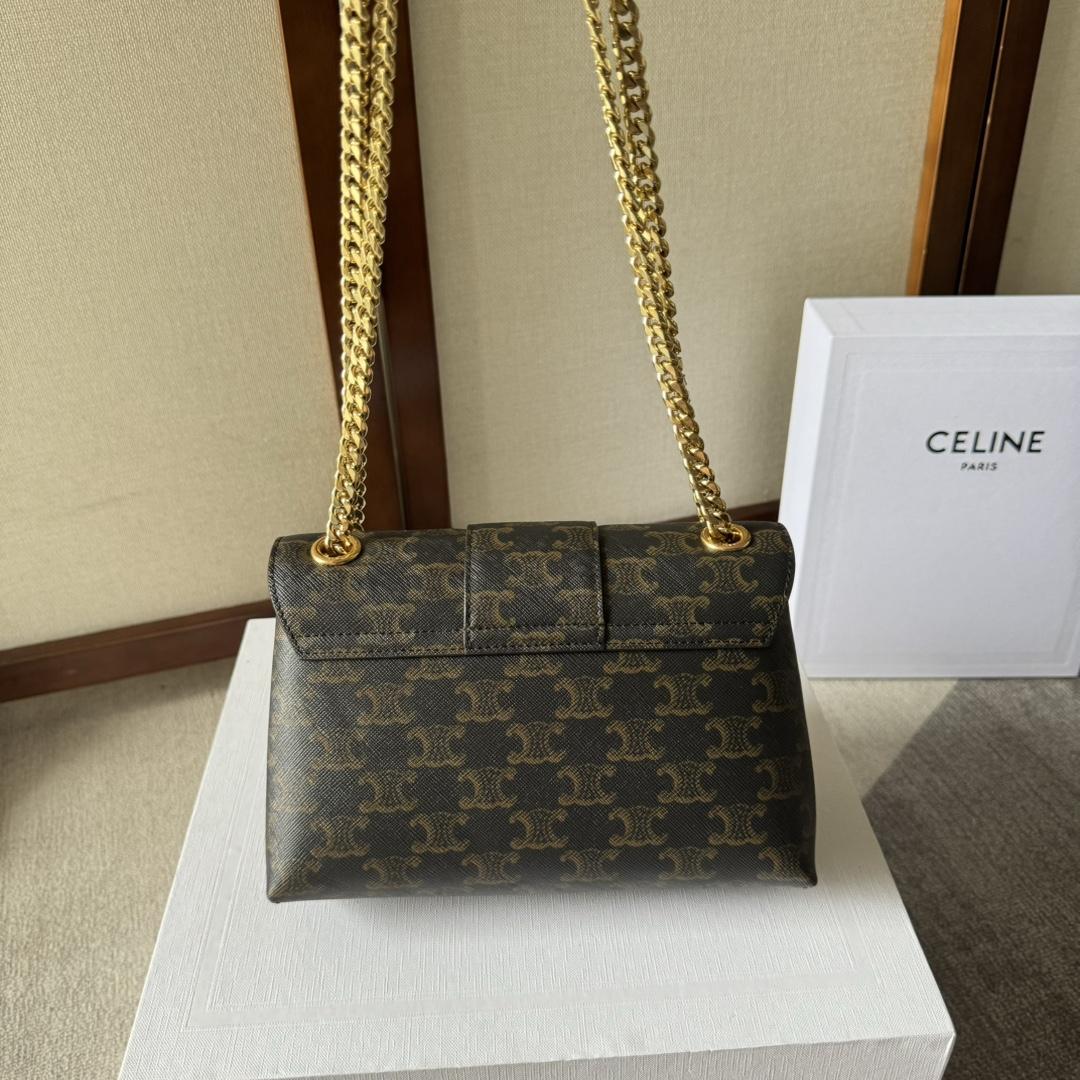 Celine Medium Celine Victoire Bag In Triomphe Canvas - 