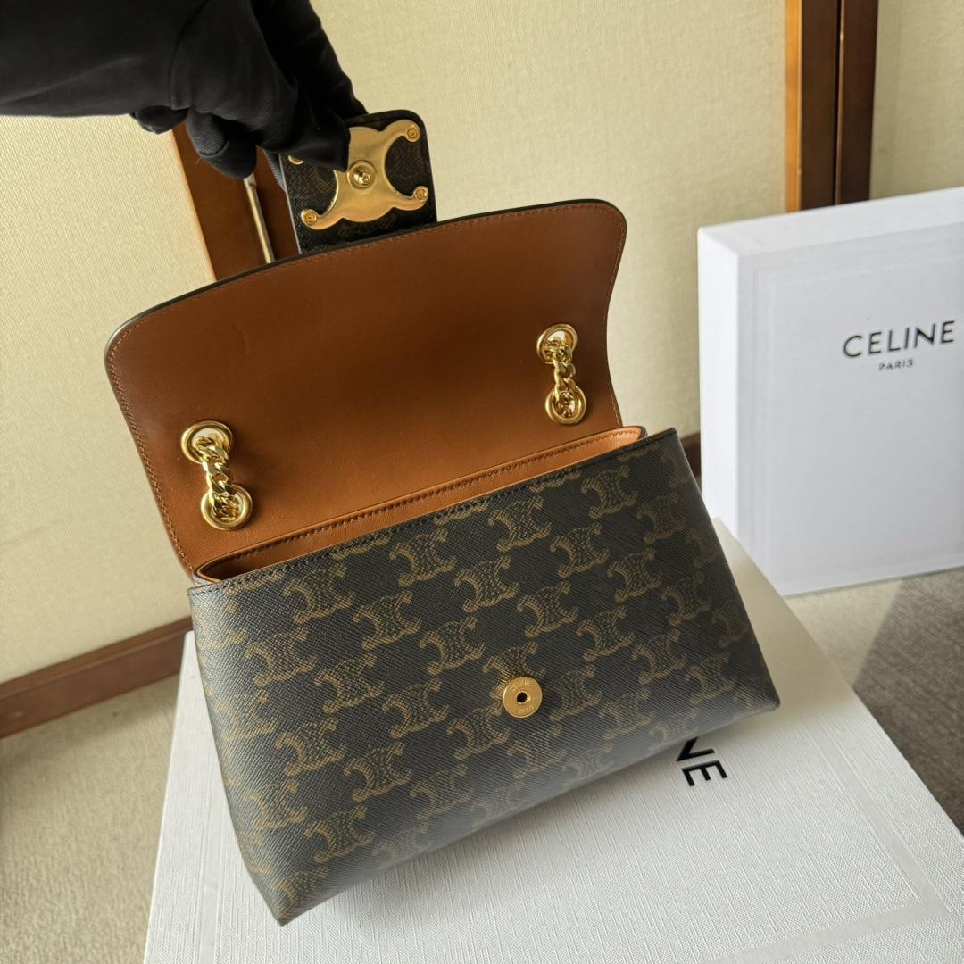 Celine Medium Celine Victoire Bag In Triomphe Canvas - 
