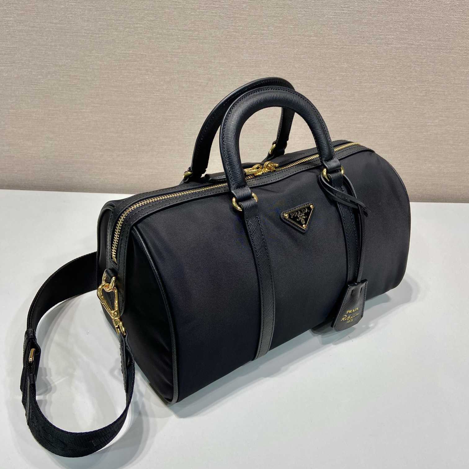 Prada Re-Edition 1978 Medium Re-Nylon And Saffiano Leather Top-handle Bag - 