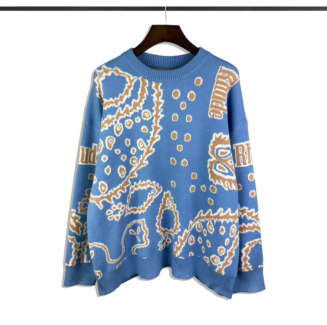 Rhude Bandana Knit Crewneck  (50% Off Sale) yf1197 - DesignerGu