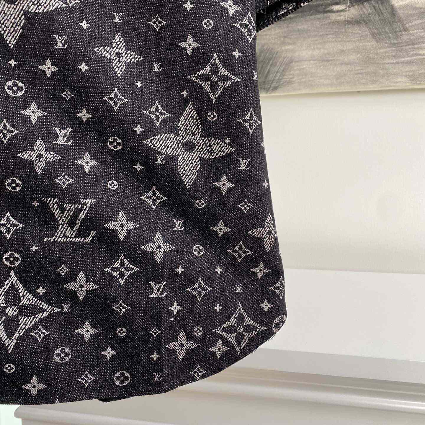 Louis Vuitton Monogram Denim Baseball Shirt - 