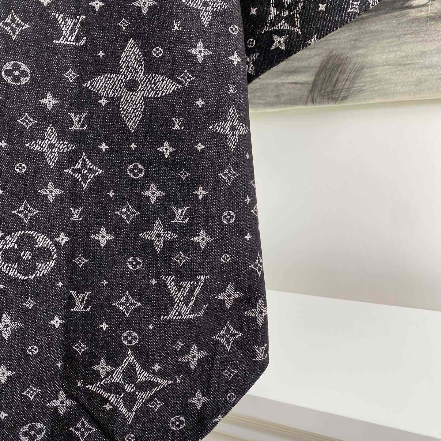 Louis Vuitton Monogram Denim Baseball Shirt - 
