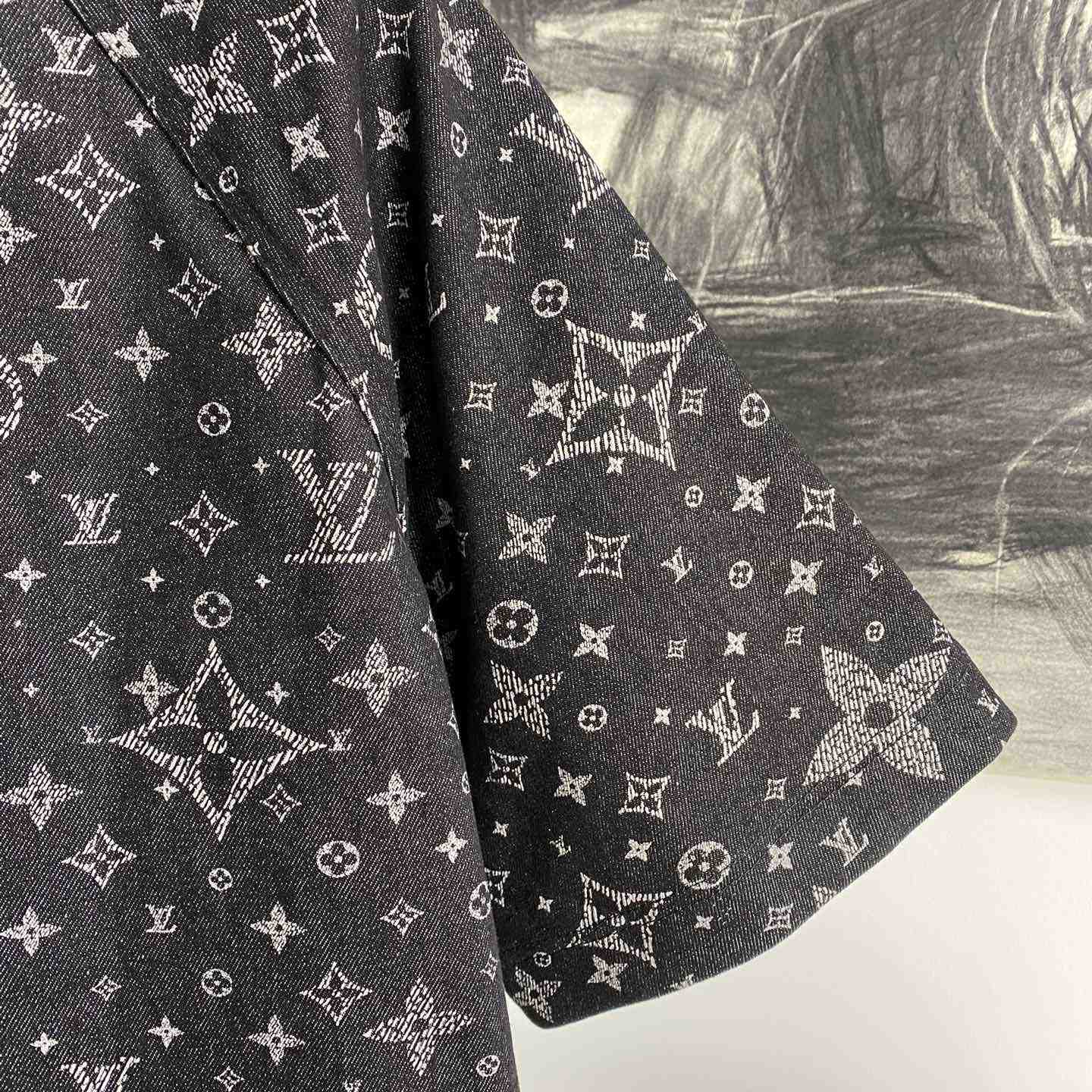 Louis Vuitton Monogram Denim Baseball Shirt - 