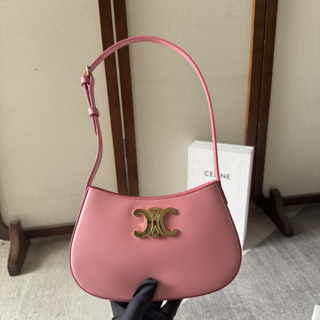Celine Medium Tilly Bag In Shiny Calfskin  - 