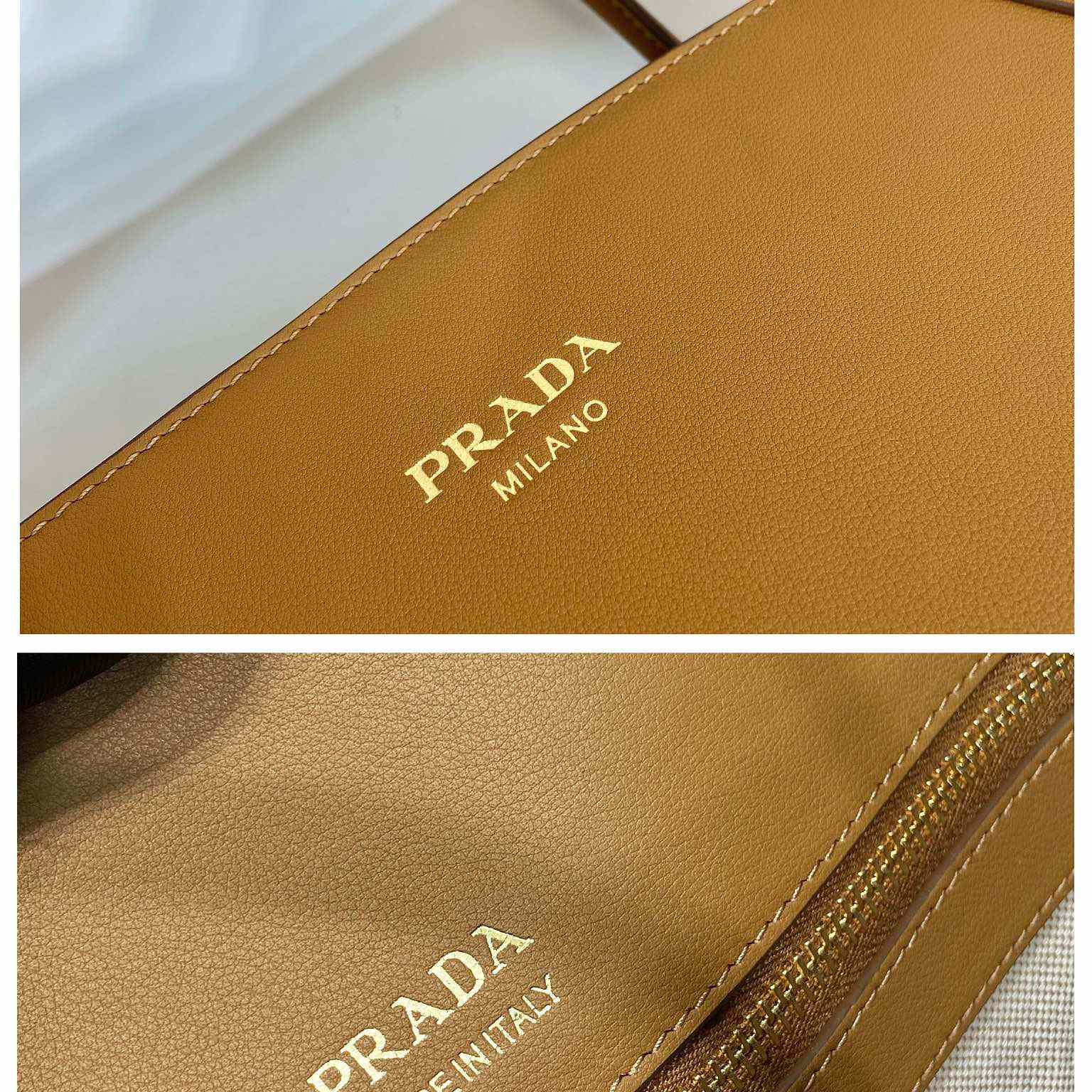 Prada Large Leather Tote Bag - 