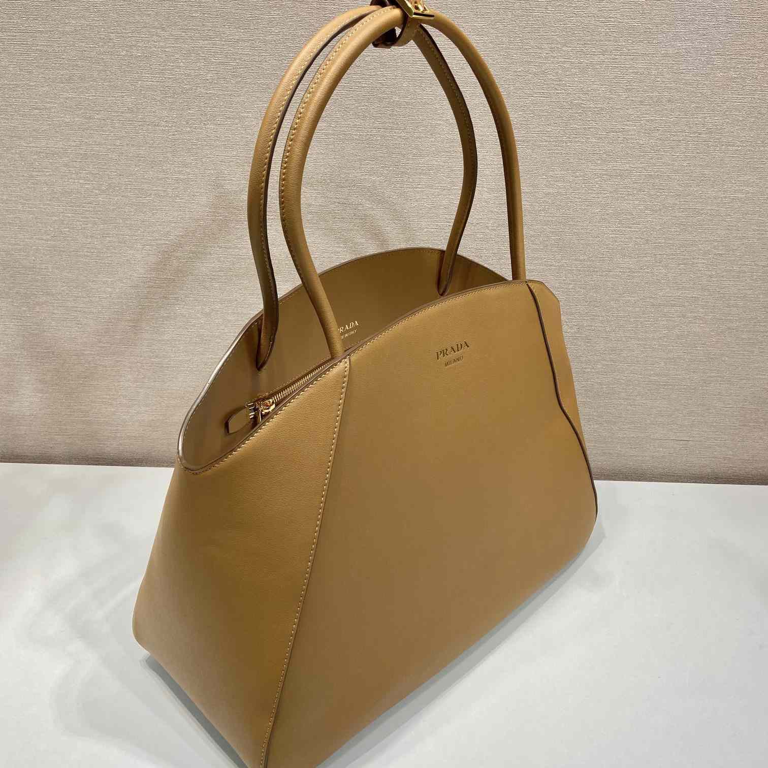 Prada Large Leather Tote Bag - 