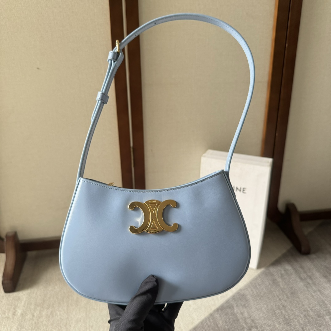 Celine Medium Tilly Bag In Shiny Calfskin  - 