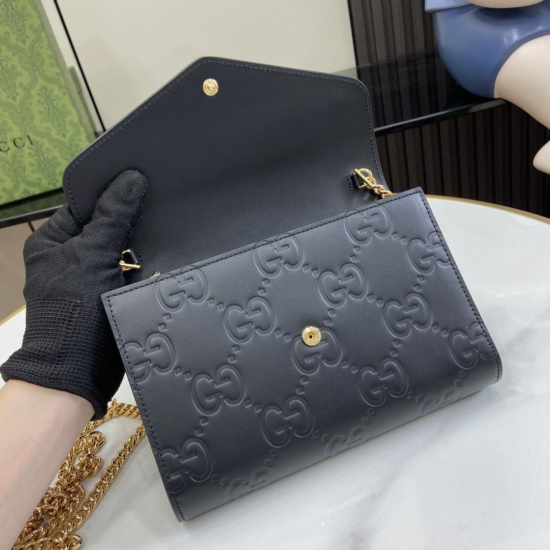 Gucci GG Chain Wallet - DesignerGu