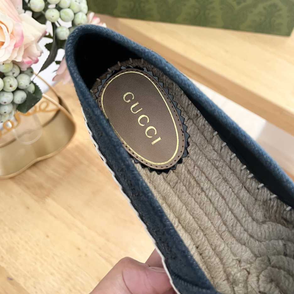 Gucci Women's Espadrille With GG Crystals - 