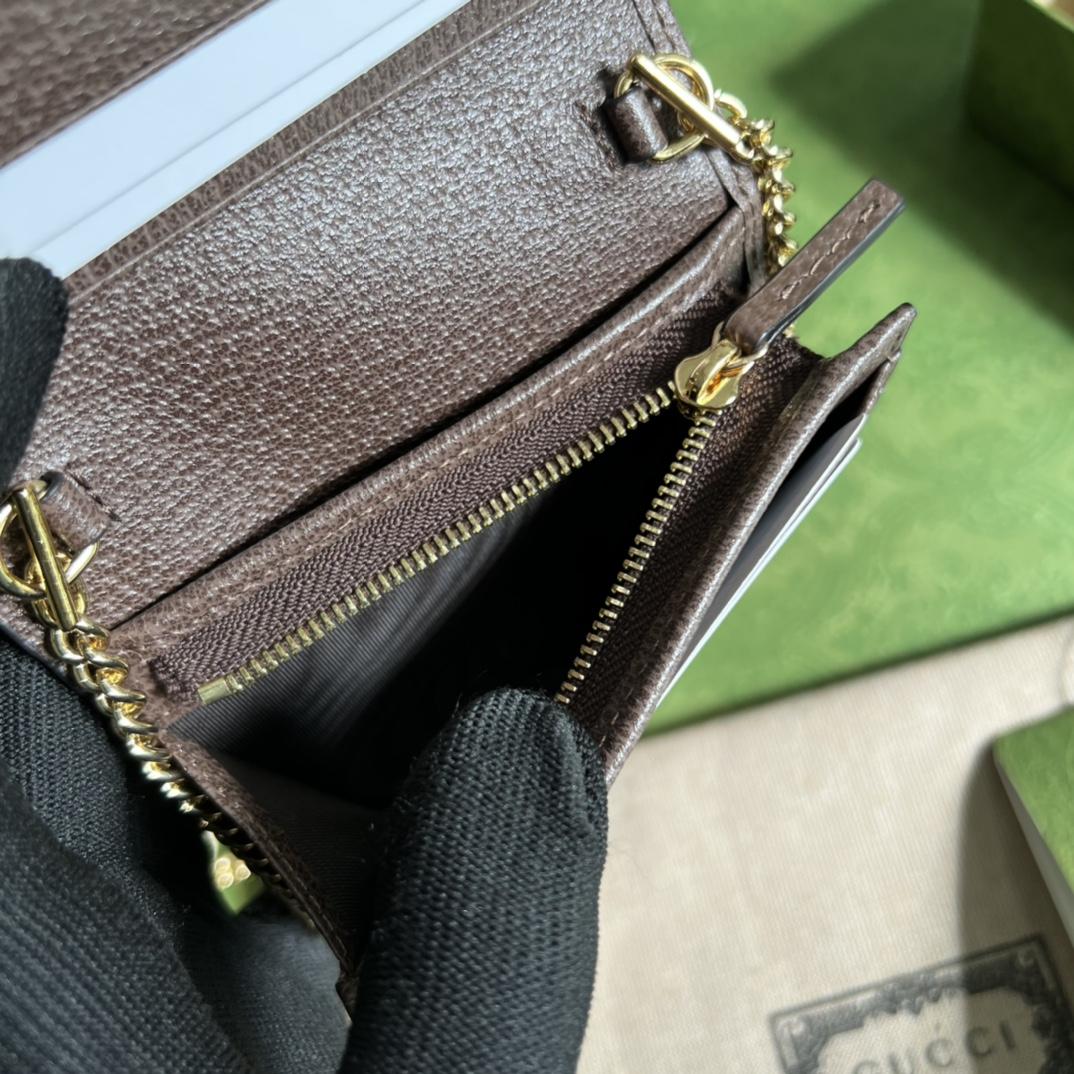 Gucci Ophidia GG Supreme Leather Wallet (11*8.5*3cm)  625711 - 