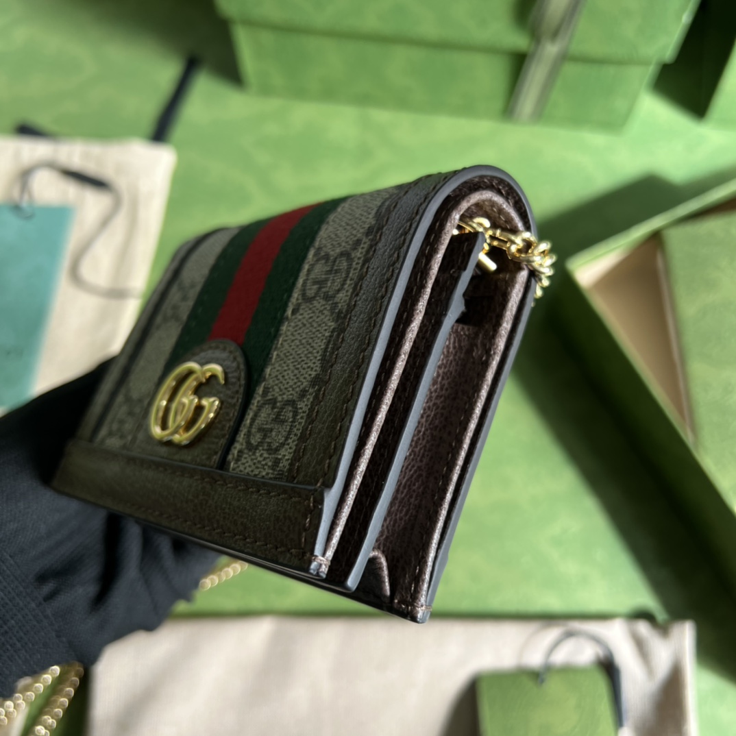 Gucci Ophidia GG Supreme Leather Wallet (11*8.5*3cm)  625711 - 