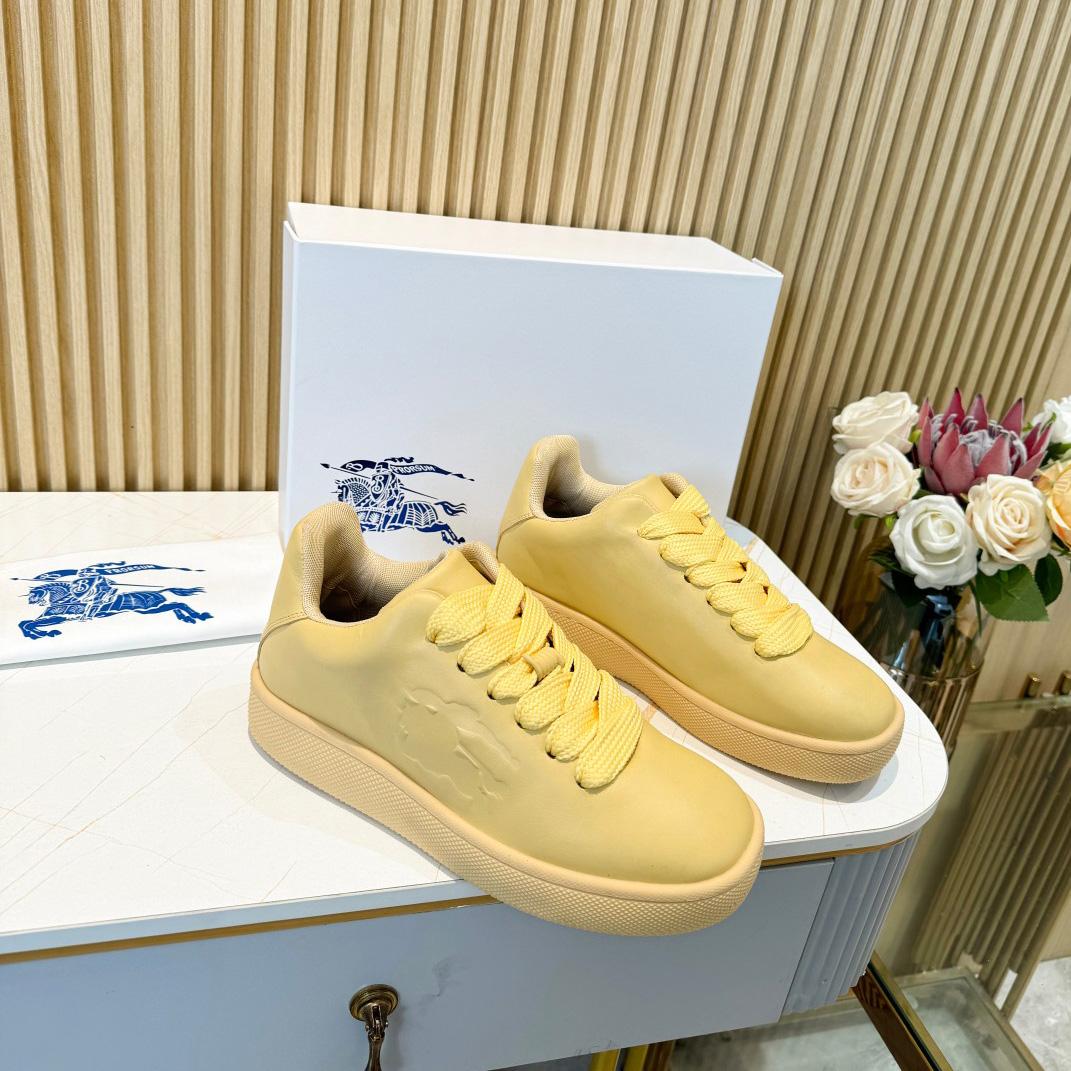 Burberry Leather Box Sneakers - 
