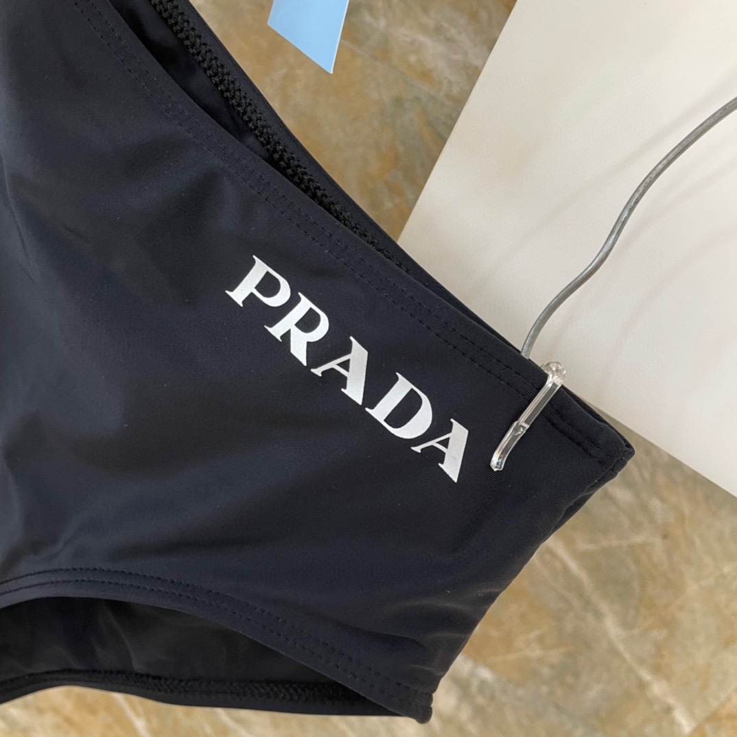 Prada One-shoulder Cut-out Swimsuit - 