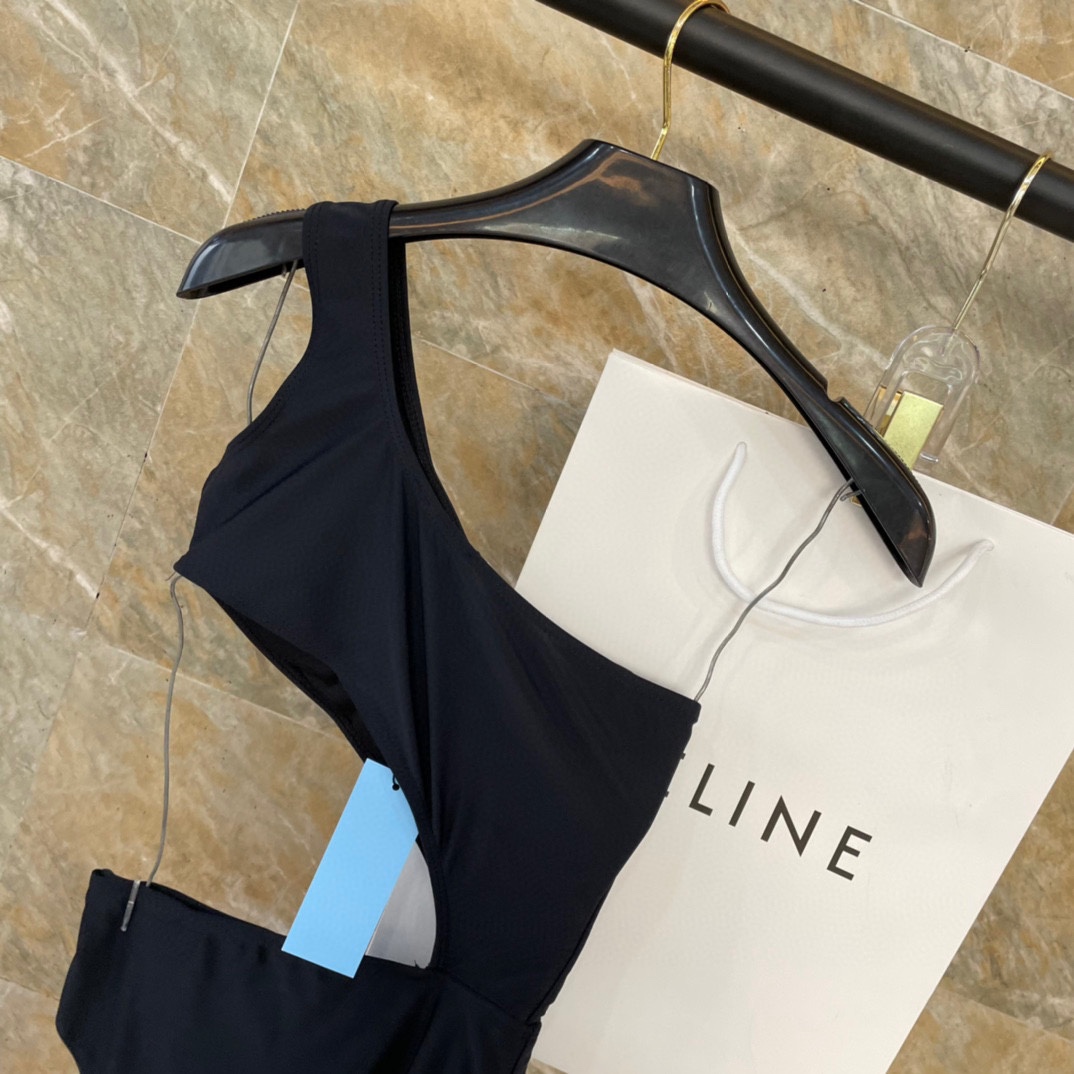 Prada One-shoulder Cut-out Swimsuit - 