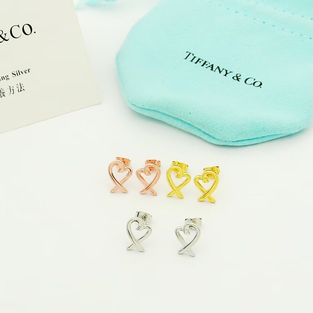 Tiffany & Co. Paloma Picasso Loving Heart Earrings - DesignerGu
