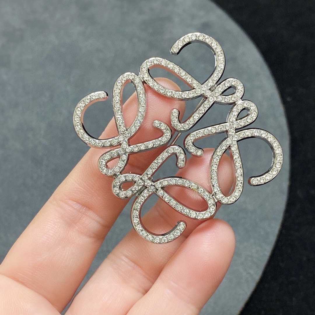 Loewe Anagram Brooch - DesignerGu