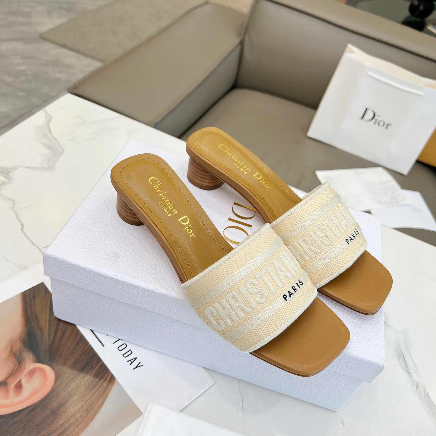 Dior Dioriviera Dway Heeled Slide - 