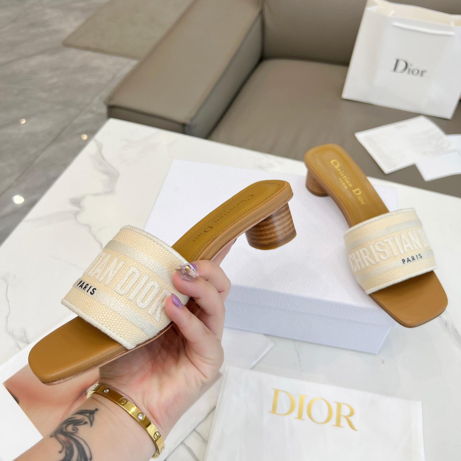 Dior Dioriviera Dway Heeled Slide - 