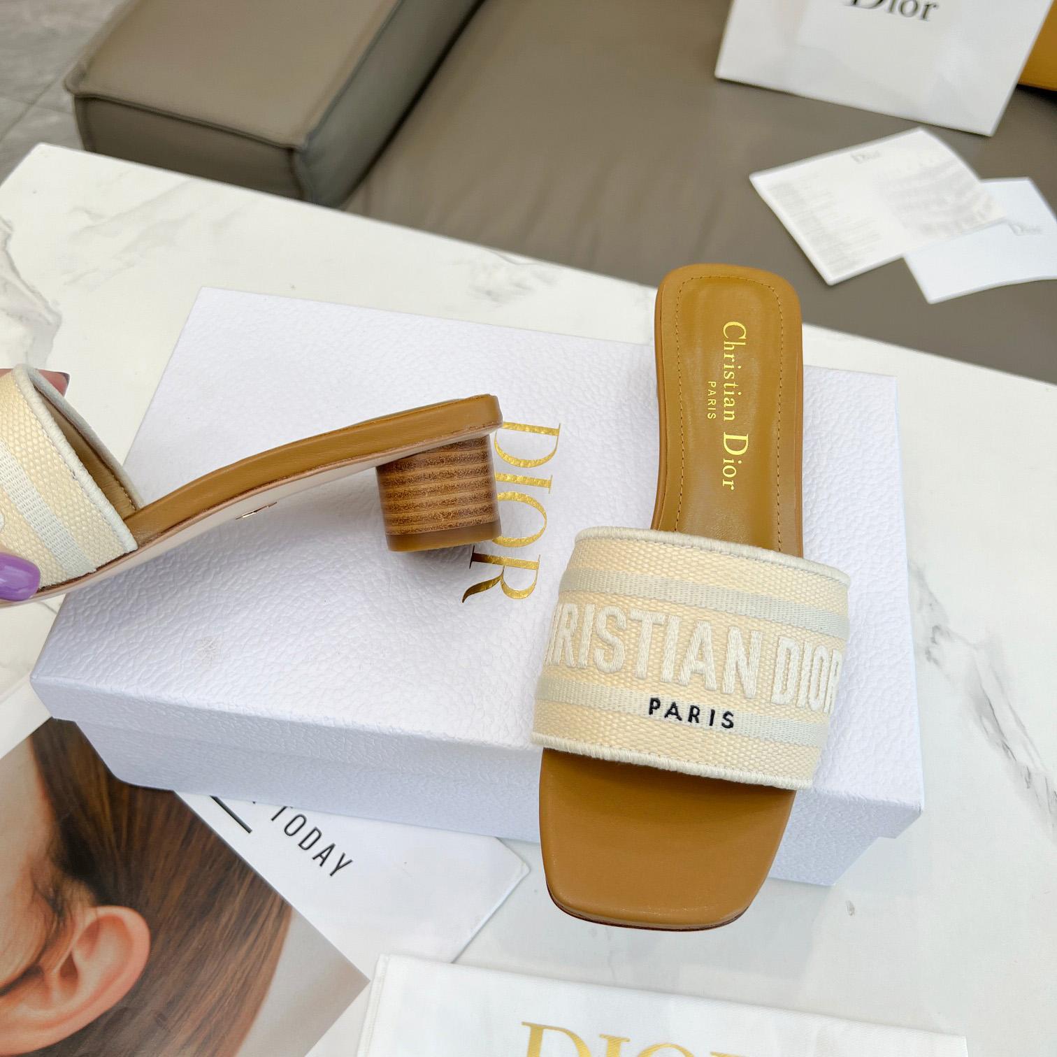 Dior Dioriviera Dway Heeled Slide - 