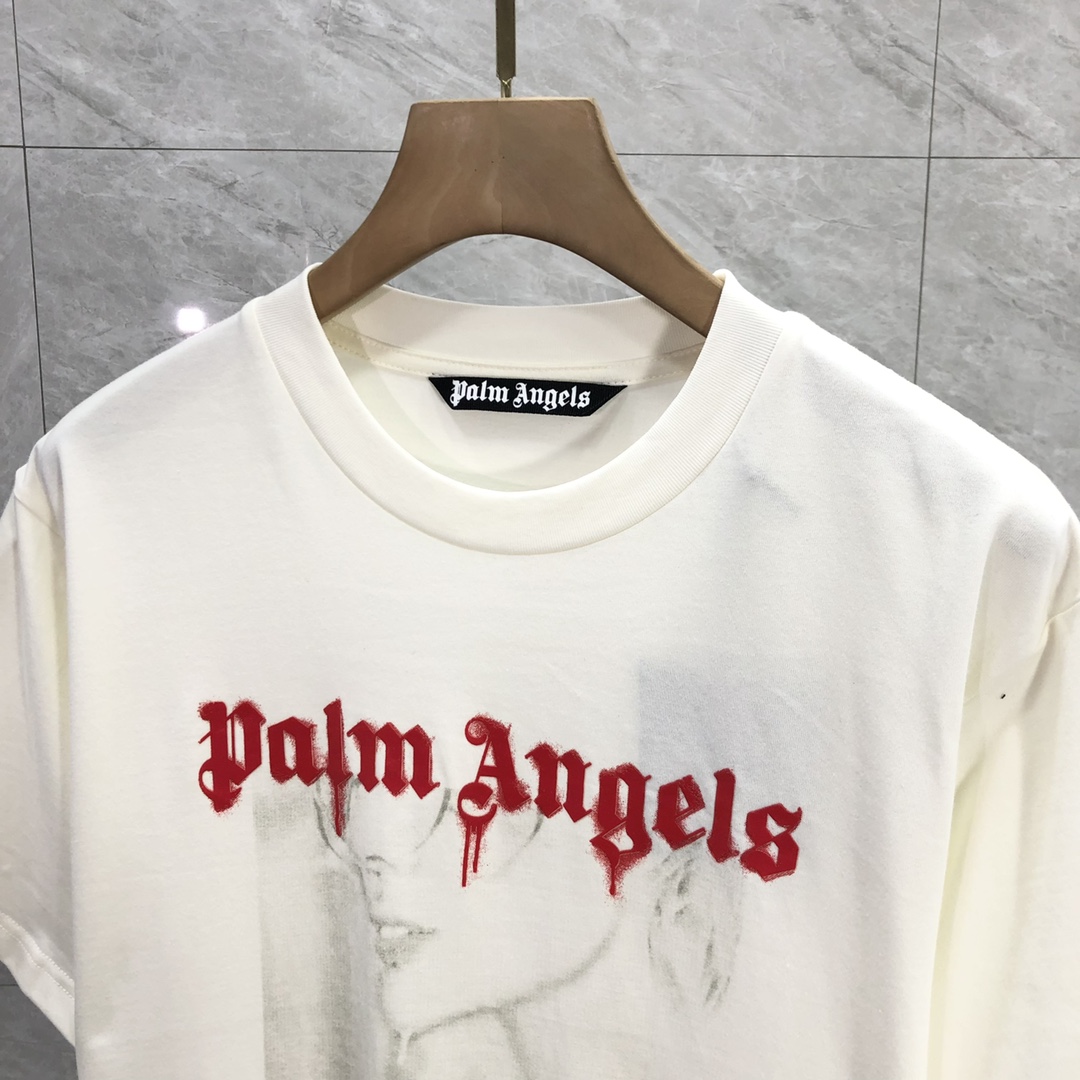 Palm Angels Portrait Pencil T-Shirt  - 