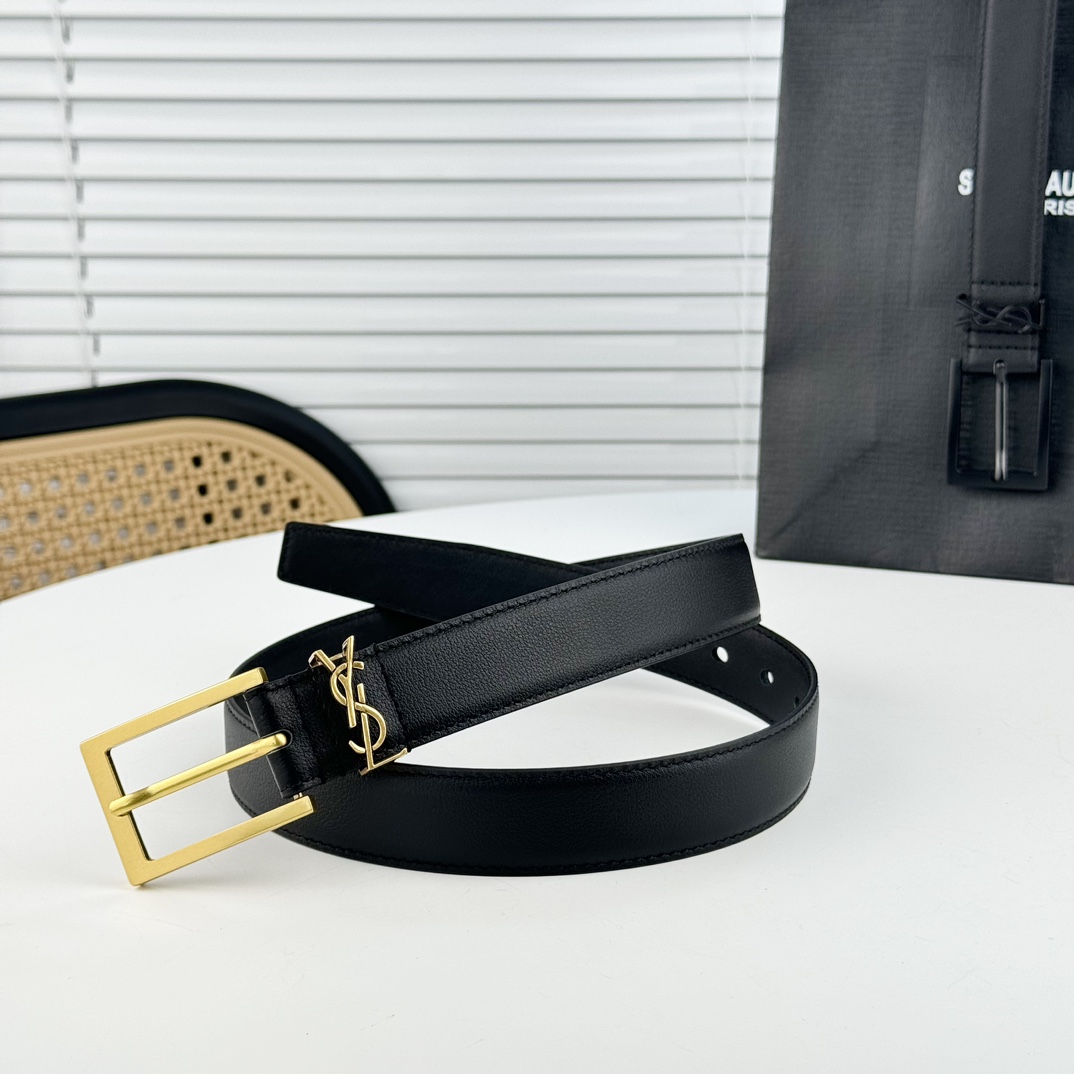 Saint Laurent Leather Belt   - 