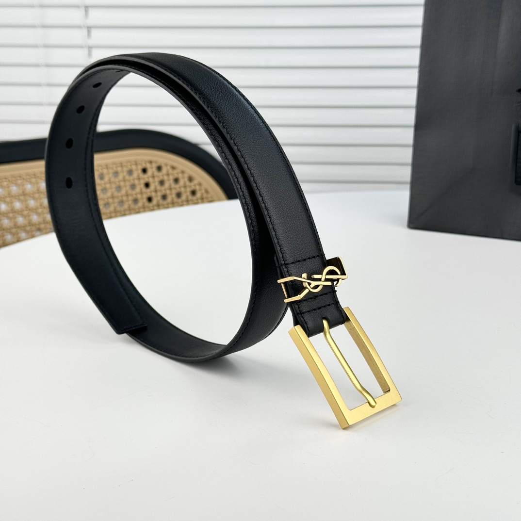 Saint Laurent Leather Belt   - 