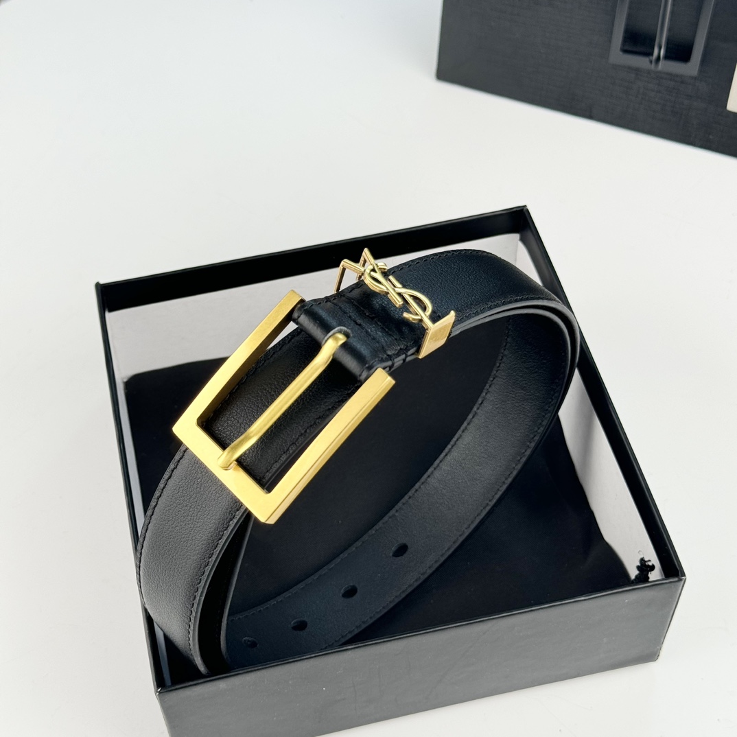 Saint Laurent Leather Belt   - 
