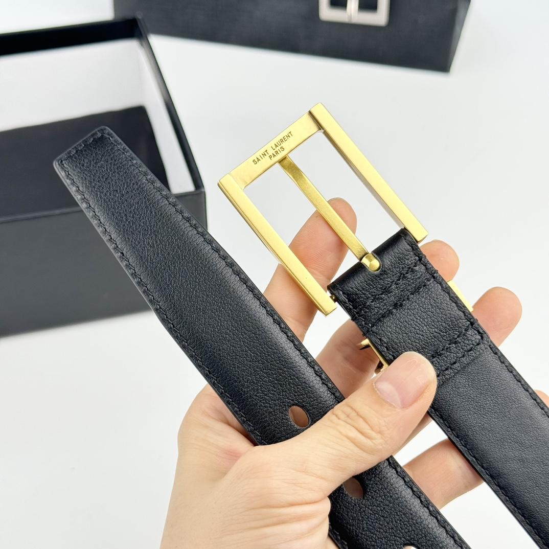 Saint Laurent Leather Belt   - 