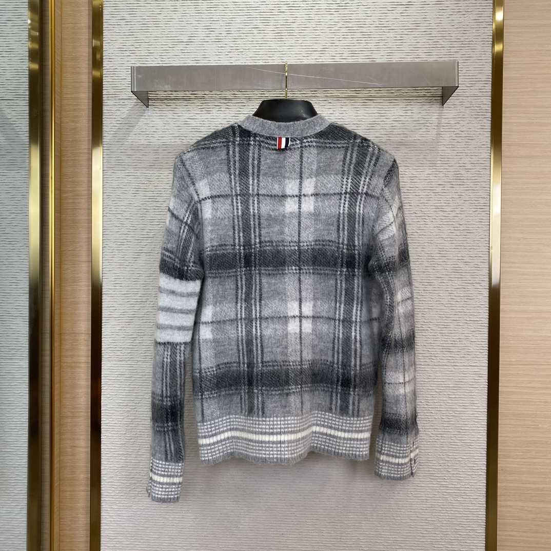 Thom Browne Jacquard-knit Mohair-blend Cardigan - 
