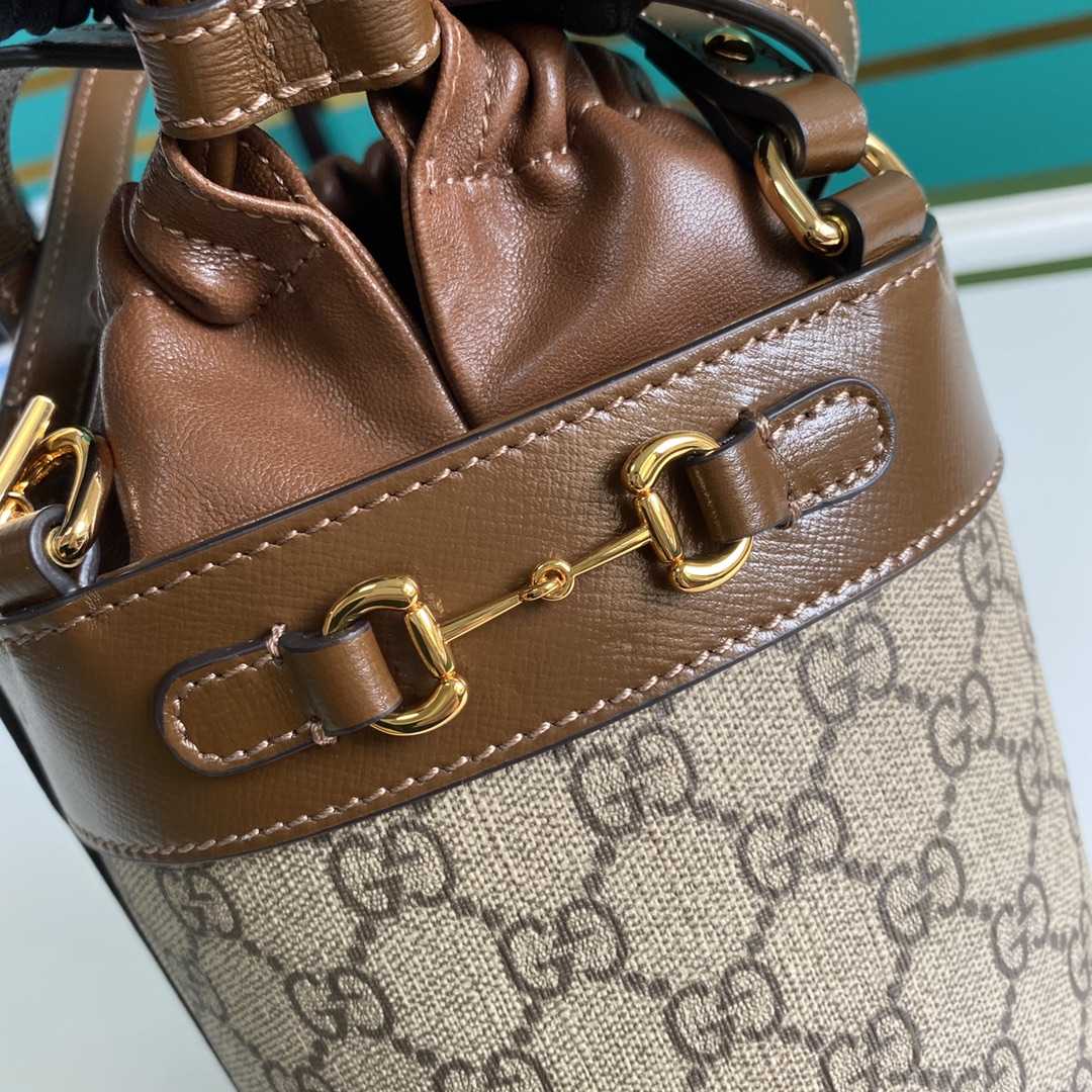 Gucci Horsebit 1955 Small Bucket Bag 'Beige'  (16-14-14cm) - 