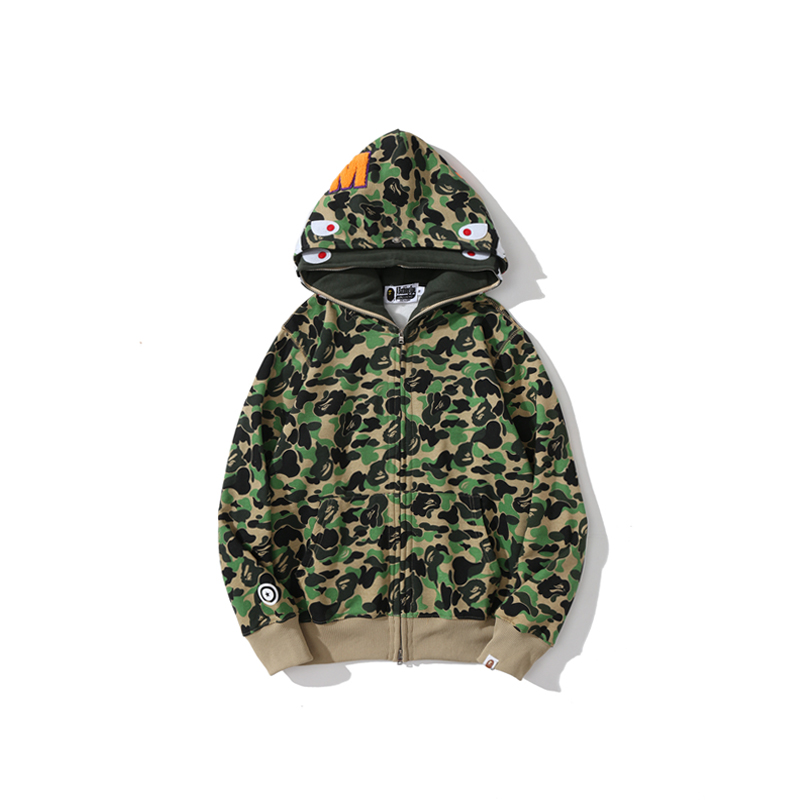 Bape Big ABC Camo Shark Full Zip Hoodie - 
