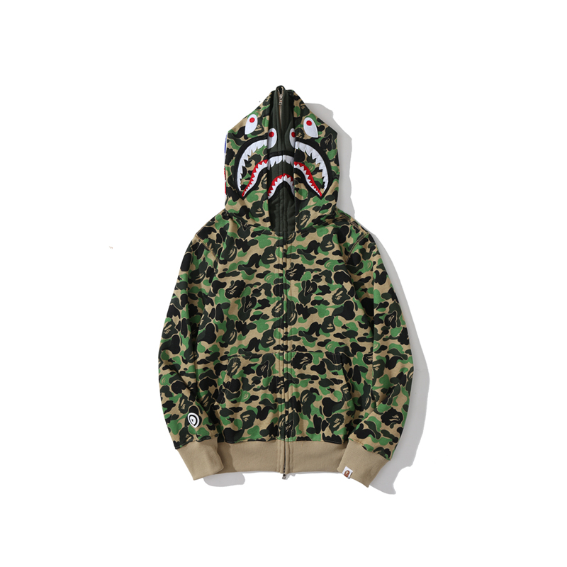 Bape Big ABC Camo Shark Full Zip Hoodie - 
