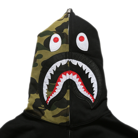 Bape Full Zip Double Hoodie - 