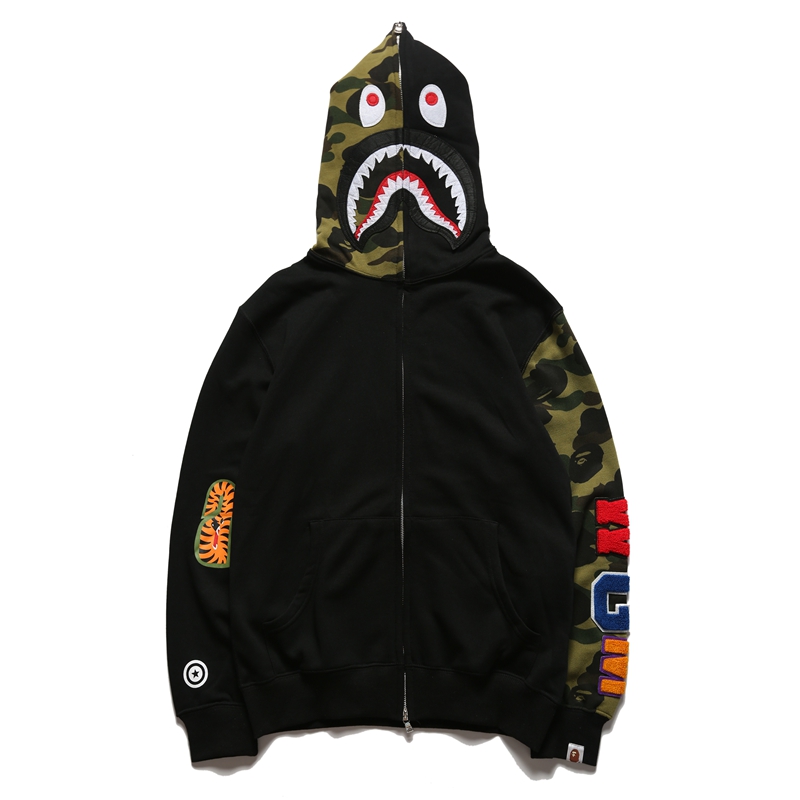 Bape Full Zip Double Hoodie - 