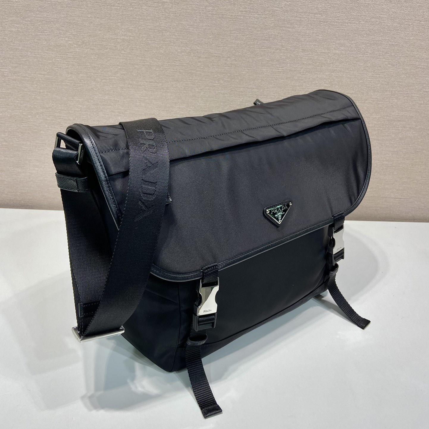 Prada Re-Nylon And Saffiano Leather Shoulder Bag - 