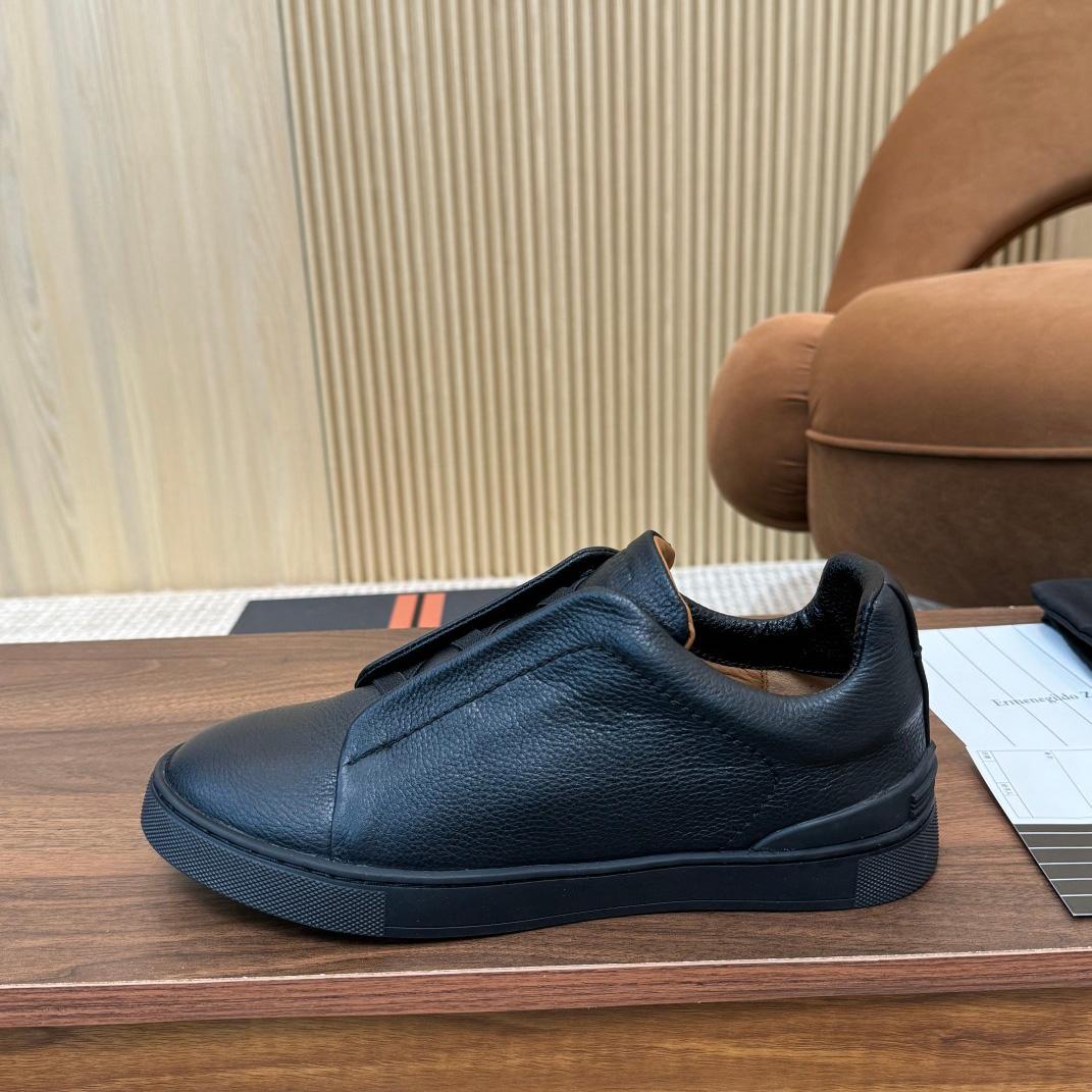 Zegna Leather Sneakers - 
